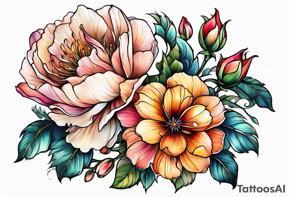 Flower tattoo idea