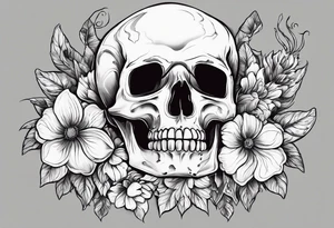 animal, flowers. For remember the death, my dad. and the futur, for being strong tattoo idea
