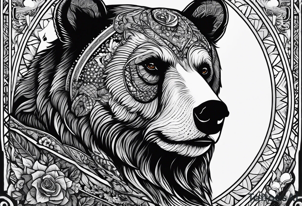 The fool tarot as a bear tattoo idea