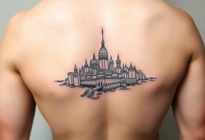 city of Atlantis tattoo idea