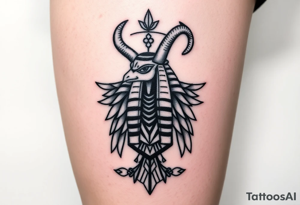 the egyptyan mythology Horus associated with Taurus ruled by Venus which govern love, pleasure and material possessions. tattoo idea