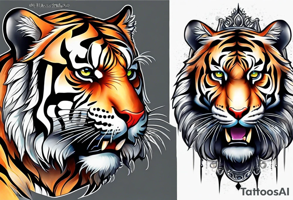 tiger tattoo idea