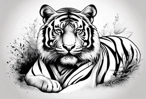 Tiger Head tattoo idea