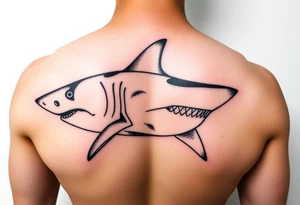 realistic hammerhead shark tattoo idea