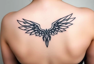 gothic wings tattoo idea