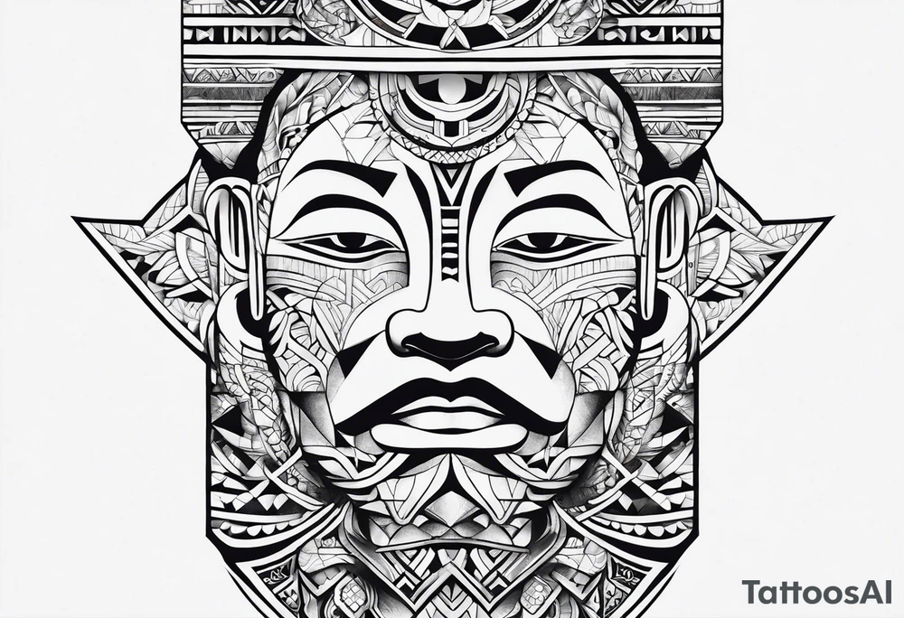 Polynesian minimal neck  tattoo tattoo idea
