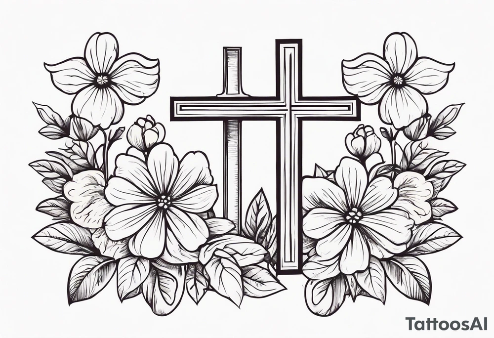 three crosses


vintage flowers
old school vintage simple traditional design 



bold color simple tattoo idea