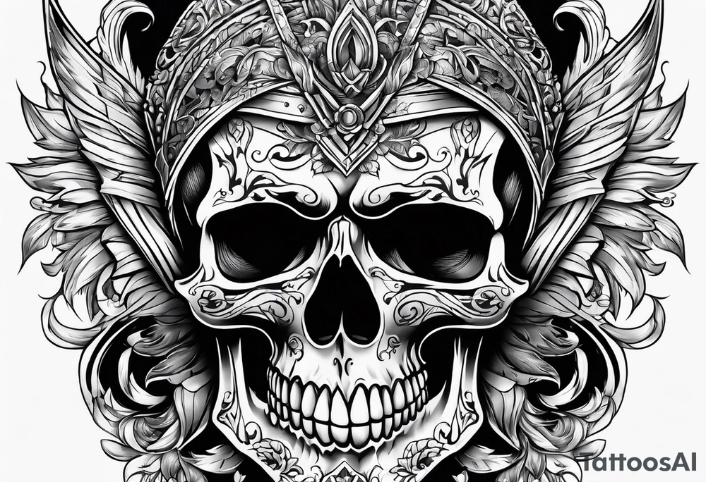 Diablo, skull tattoo idea