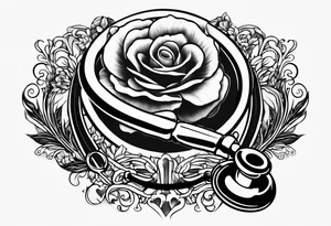 “Do no harm but take no shit” nursing stethoscope tattoo idea