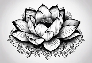 Lotus flower tattoo idea