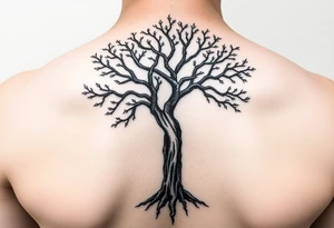 Tree of life old looking but feminine tattoo idea