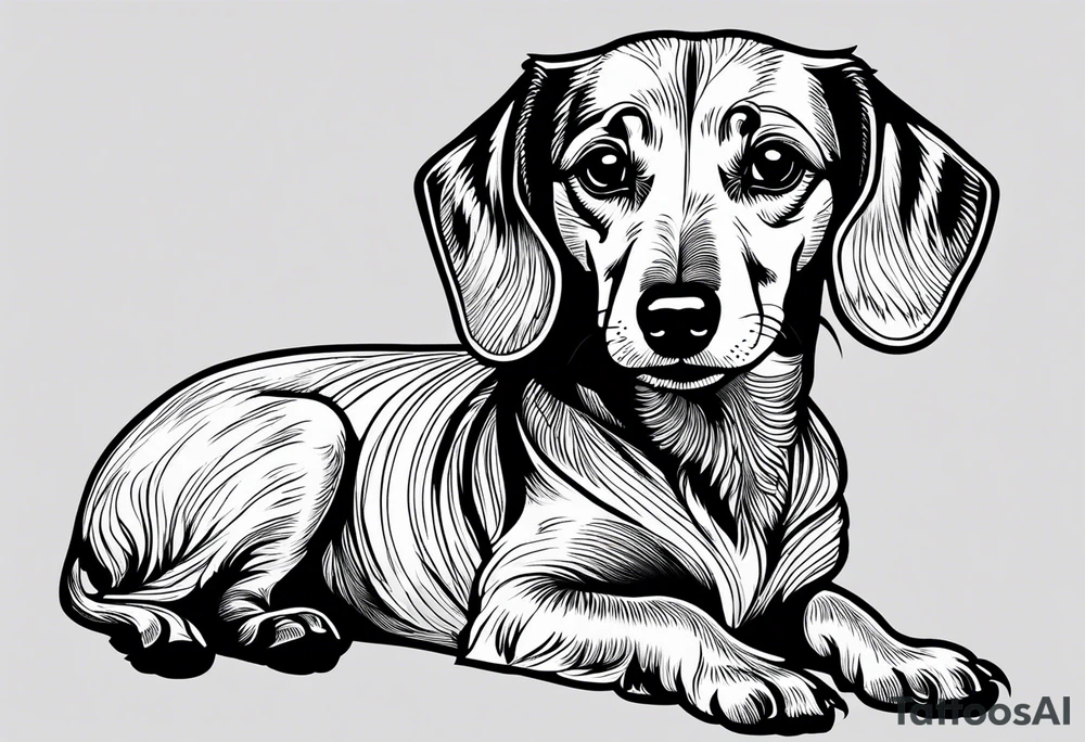 Dachshund tattoo idea