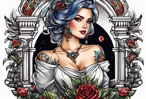 Sexy librarian tattoo idea