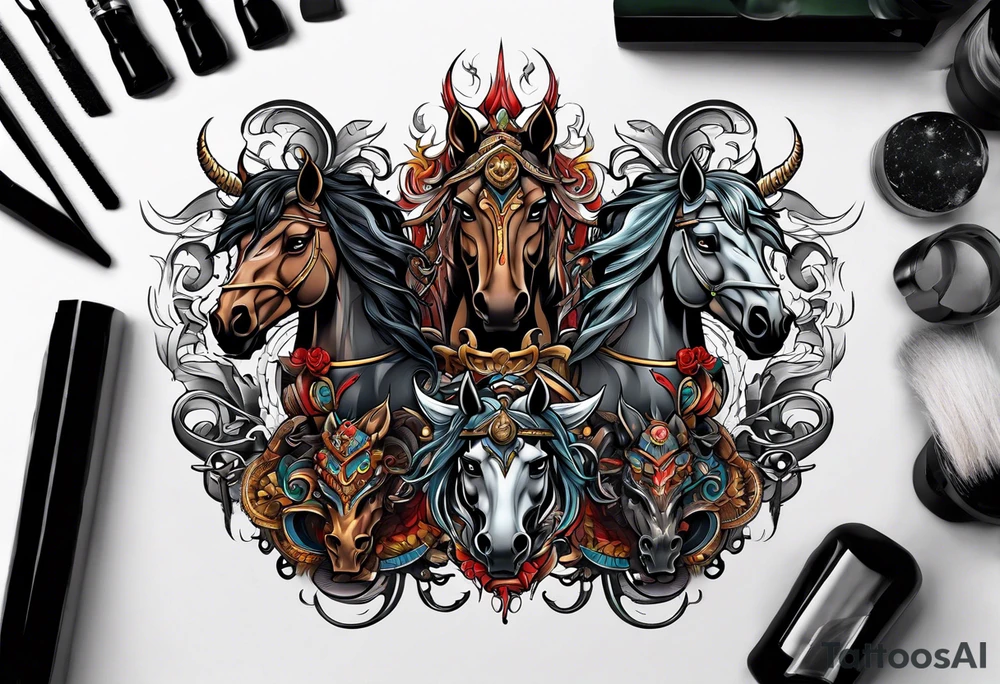 Four horsemen tattoo idea