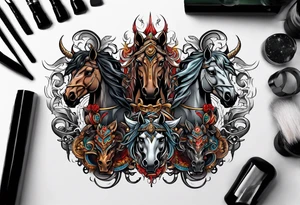 Four horsemen tattoo idea