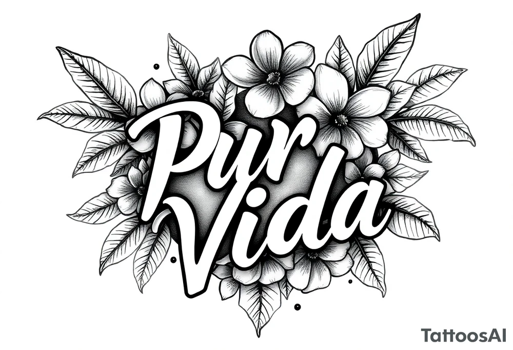 Pura Vida tattoo idea