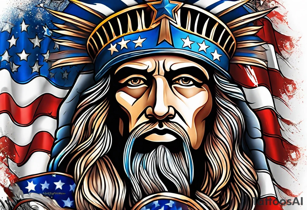 patriotic tattoo idea