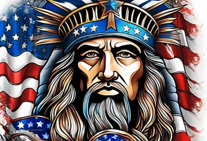 patriotic tattoo idea