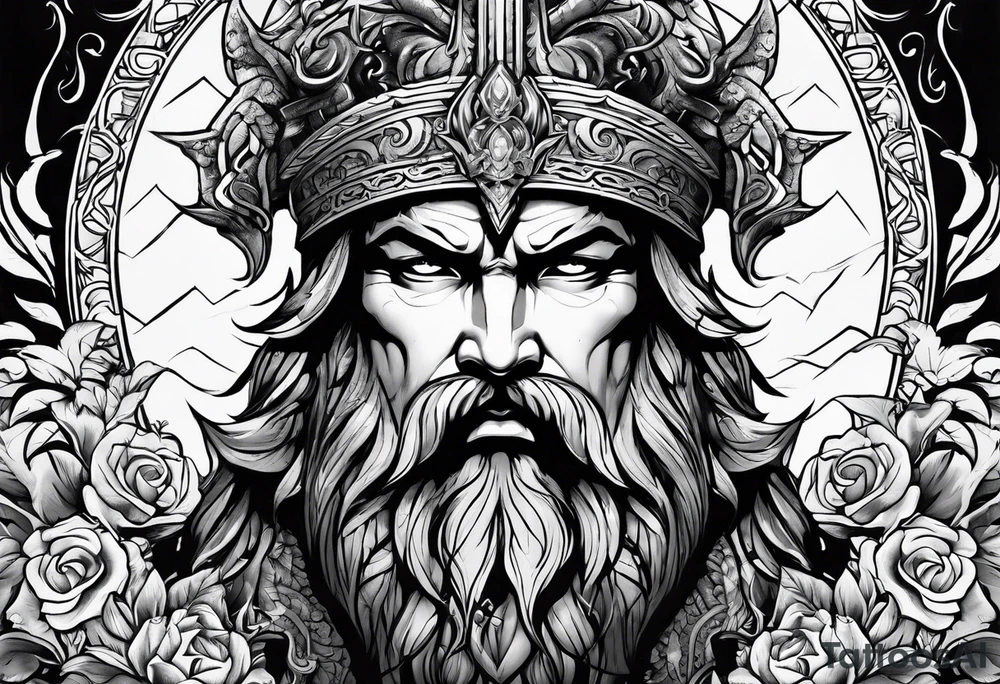 Zeus dominance blizzard tattoo idea