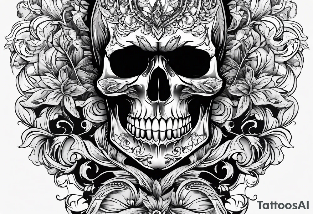 skull tattoo idea