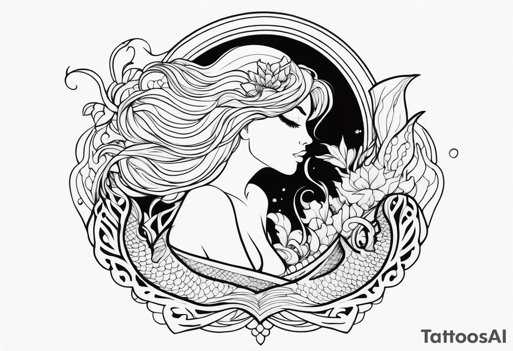 Mermaid tattoo idea