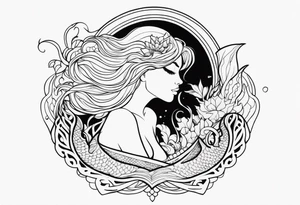 Mermaid tattoo idea