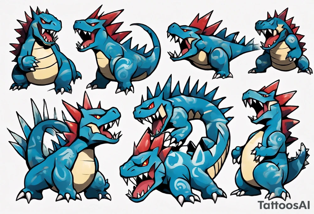 Feraligatr pokemon tattoo idea