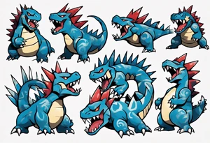 Feraligatr pokemon tattoo idea