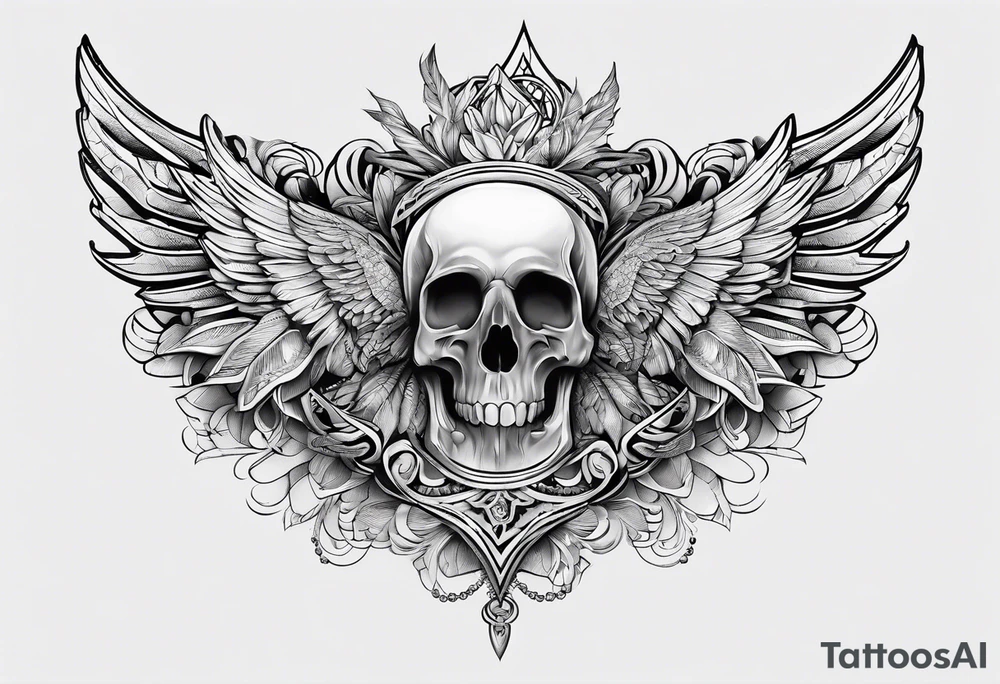 Hand wrapped around neck tattoo idea