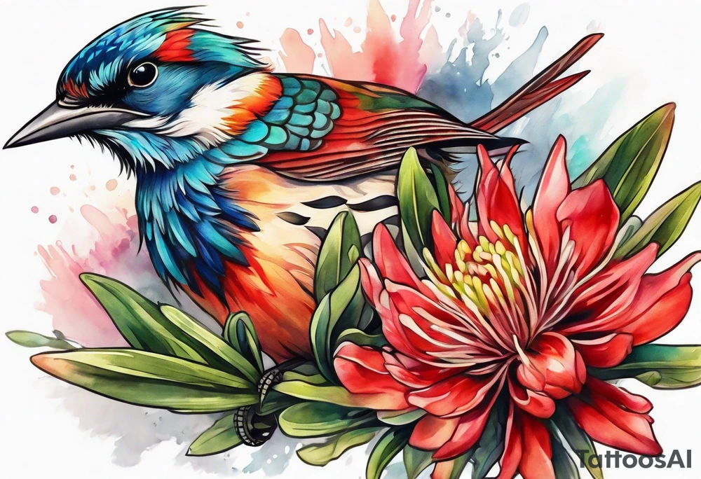 Indian paintbrush tattoo idea