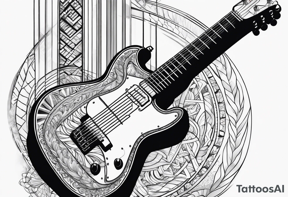 Cricket, Guitar, sport tattoo idea