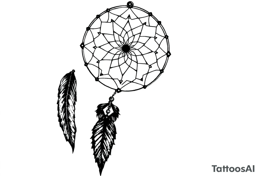 Dream catcher tattoo idea