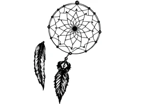 Dream catcher tattoo idea