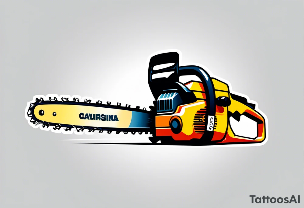 Chain saw tattoo idea