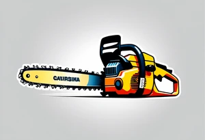 Chain saw tattoo idea