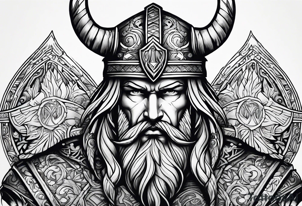 VICTORY OR VALHALLA tattoo idea