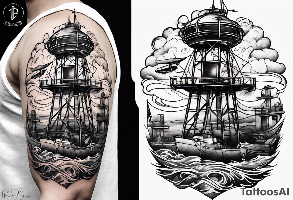 Coast Guard Radio tower san francisco tattoo idea