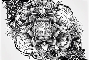 Overlapping ACCGH, letters only tattoo idea