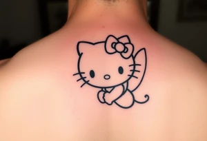 Hello kitty as tinkerbell Sally tattoo idea