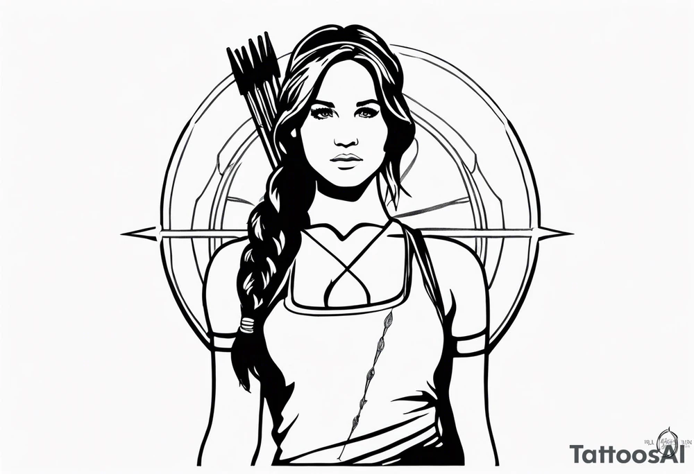 katniss everdeen fineline tattoo idea