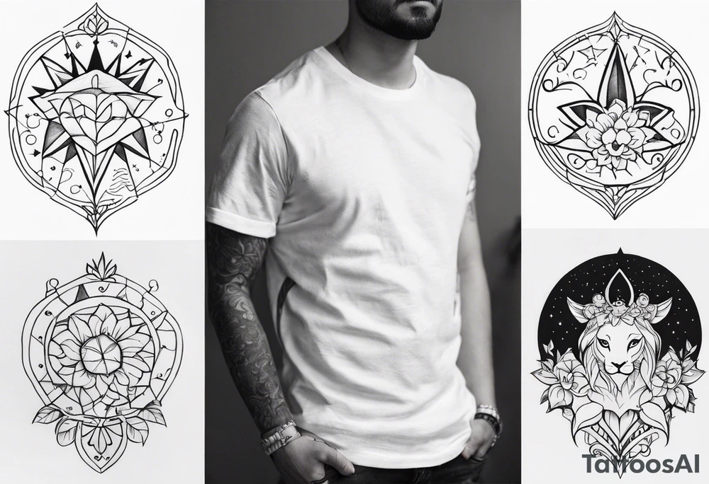 Tatto with childrens names tattoo idea