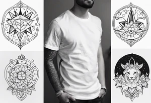 Tatto with childrens names tattoo idea