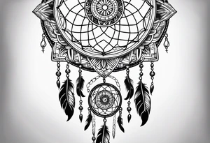 Dream catcher tattoo idea