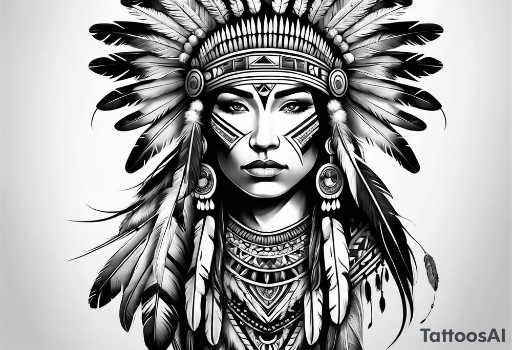 Native American Sleeve tattoo idea
