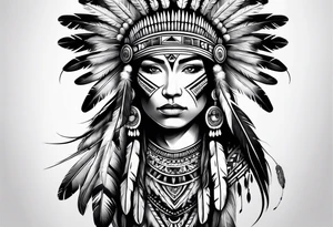 Native American Sleeve tattoo idea