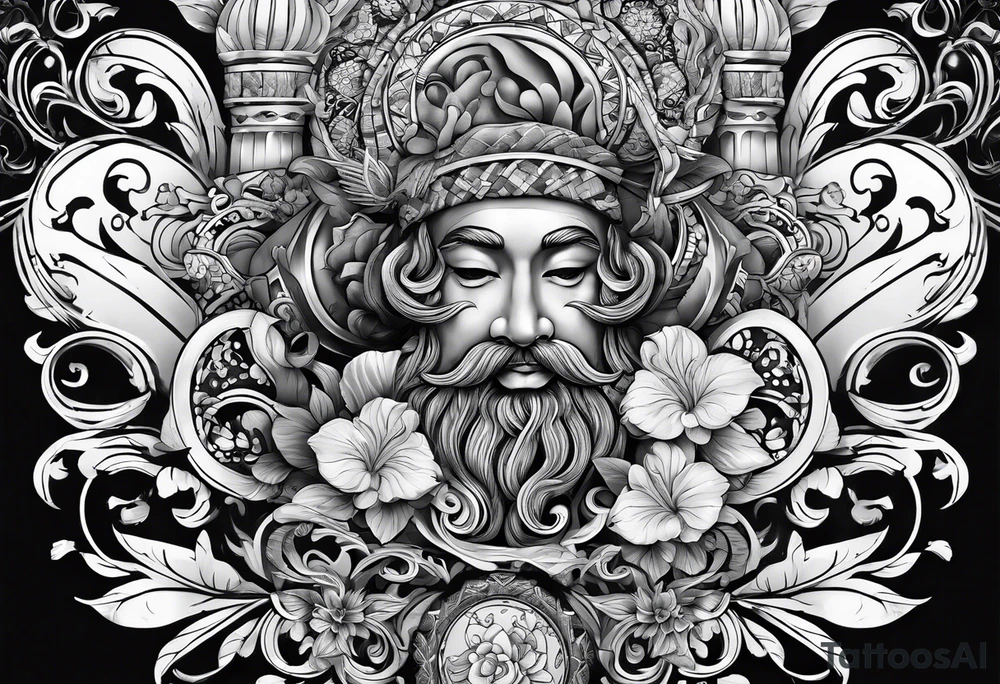 Menino soltando pipa tattoo idea