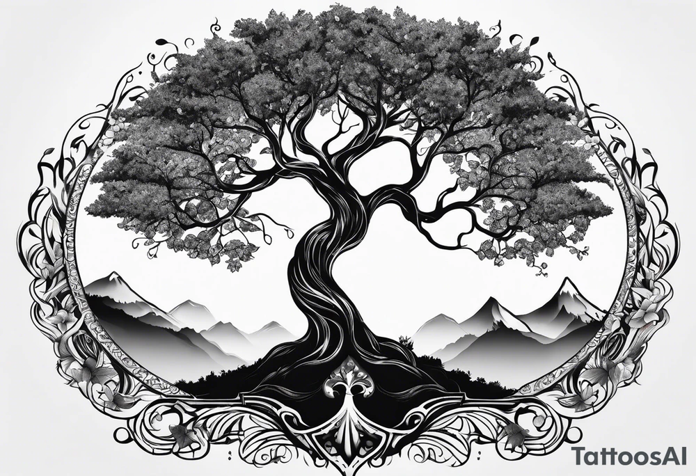 tree of life tattoo idea