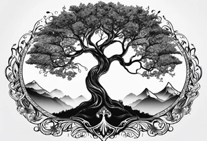 tree of life tattoo idea