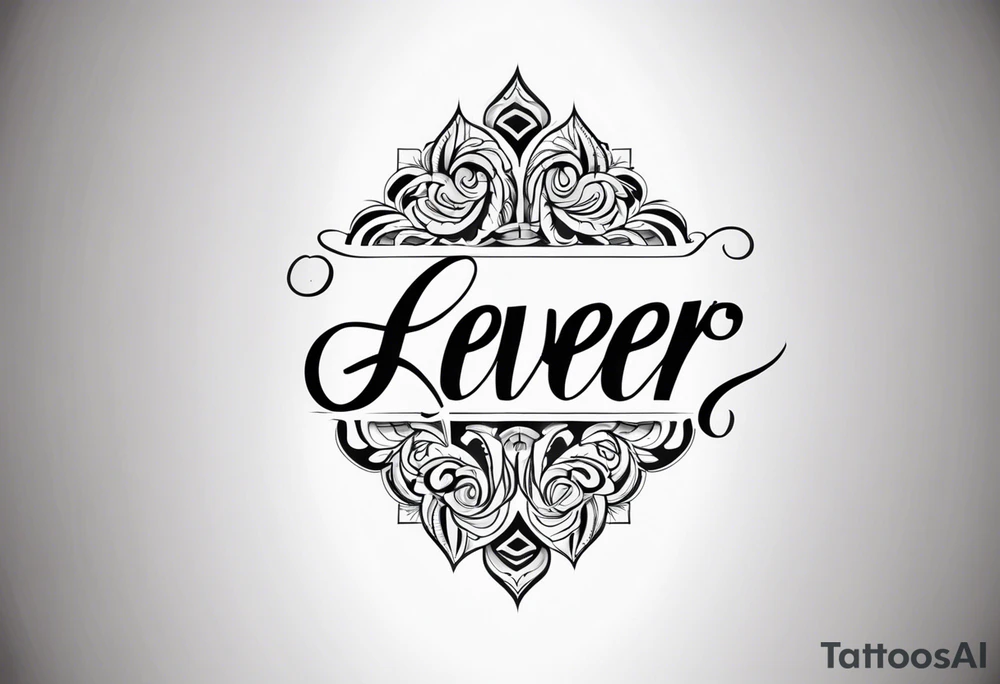 4ever tattoo idea