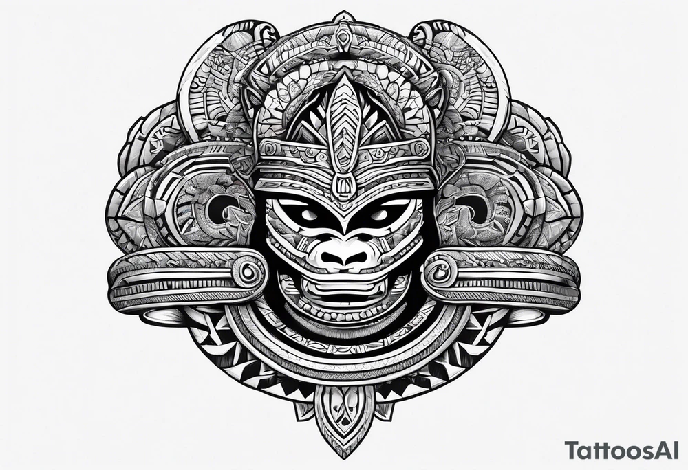 Aztec snake tattoo idea